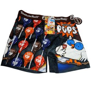 Crazy Boxer Men's Tootsie Roll Pop Mr.‎ Owl Boxer Brief Multicolor Medium NWT